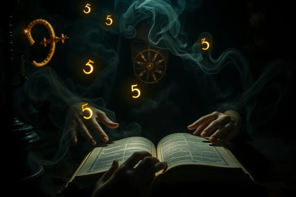 A dimly lit, mystical dreamscape with a central figure poring over a tome of esoteric knowledge. Glowing numbers and symbols float amidst swirling mists, casting an eerie, otherworldly glow. In the foreground, hands delicately trace the pages, searching for hidden meanings. The background is shrouded in deep shadows, with hints of arcane artifacts and occult imagery. Soft, moody lighting casts dramatic chiaroscuro shadows, evoking a sense of introspection and the exploration of the subconscious. The overall atmosphere is one of contemplation, wisdom, and the enigmatic nature of dream interpretation. A dimly lit, mystical dreamscape with a central figure poring over a tome of esoteric knowledge. Glowing numbers and symbols float amidst swirling mists, casting an eerie, otherworldly glow. In the foreground, hands delicately trace the pages, searching for hidden meanings. The background is shrouded in deep shadows, with hints of arcane artifacts and occult imagery. Soft, moody lighting casts dramatic chiaroscuro shadows, evoking a sense of introspection and the exploration of the subconscious. The overall atmosphere is one of contemplation, wisdom, and the enigmatic nature of dream interpretation.