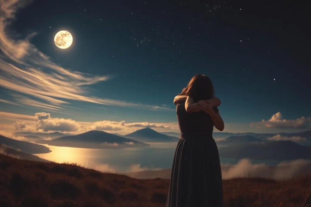 A tranquil dreamscape unfolds, where the act of forgiveness takes center stage. In the foreground, two figures, once adversaries, now embrace in a tender, cathartic hug, their faces illuminated by a soft, ethereal glow. The middle ground features a serene, moonlit landscape, with gentle hills and a shimmering lake reflecting the celestial light. In the background, wispy clouds part to reveal a starry night sky, evoking a sense of peace and healing. The scene is captured with a wide-angle lens, creating a sense of depth and immersion, inviting the viewer to step into this restorative dreamworld. A tranquil dreamscape unfolds, where the act of forgiveness takes center stage. In the foreground, two figures, once adversaries, now embrace in a tender, cathartic hug, their faces illuminated by a soft, ethereal glow. The middle ground features a serene, moonlit landscape, with gentle hills and a shimmering lake reflecting the celestial light. In the background, wispy clouds part to reveal a starry night sky, evoking a sense of peace and healing. The scene is captured with a wide-angle lens, creating a sense of depth and immersion, inviting the viewer to step into this restorative dreamworld.