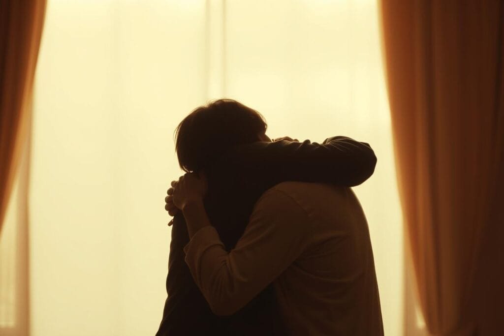 hugging someone in a dream