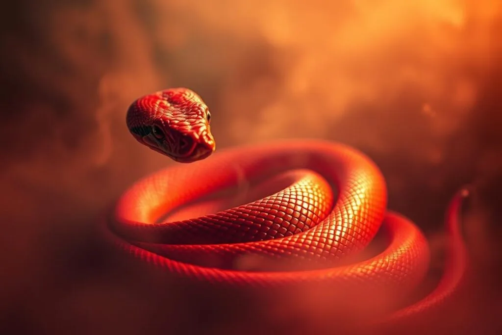 red snake in dream